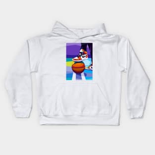 Basketball Play Pop Art Kids Hoodie